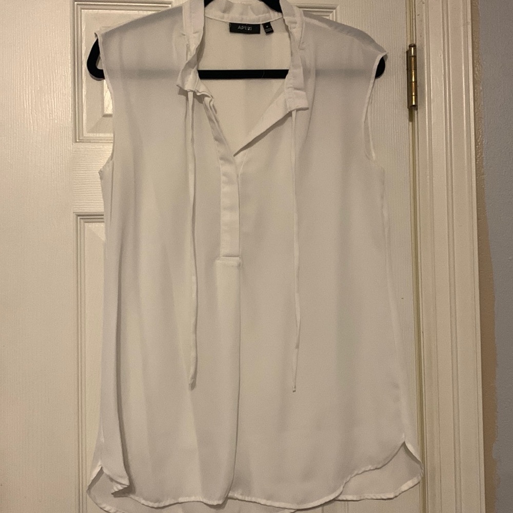 White sheer blouse
